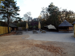 The Safariplein square at the Safaripark Beekse Bergen