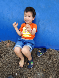 Max at the playground near the Kongo restaurant at the Safaripark Beekse Bergen