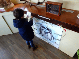Max playing a game at the Wildlife Foundation building at the Safaripark Beekse Bergen