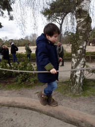 Max at the playground near the Elephant enclosure at the Safaripark Beekse Bergen