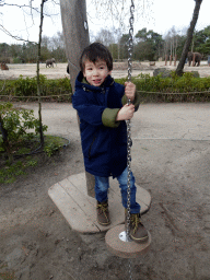 Max at the playground near the Elephant enclosure at the Safaripark Beekse Bergen