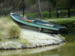 Fishing boat at the African Penguin enclosure at the Safaripark Beekse Bergen