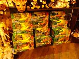Toys at the Giraf shop at the Safaripark Beekse Bergen