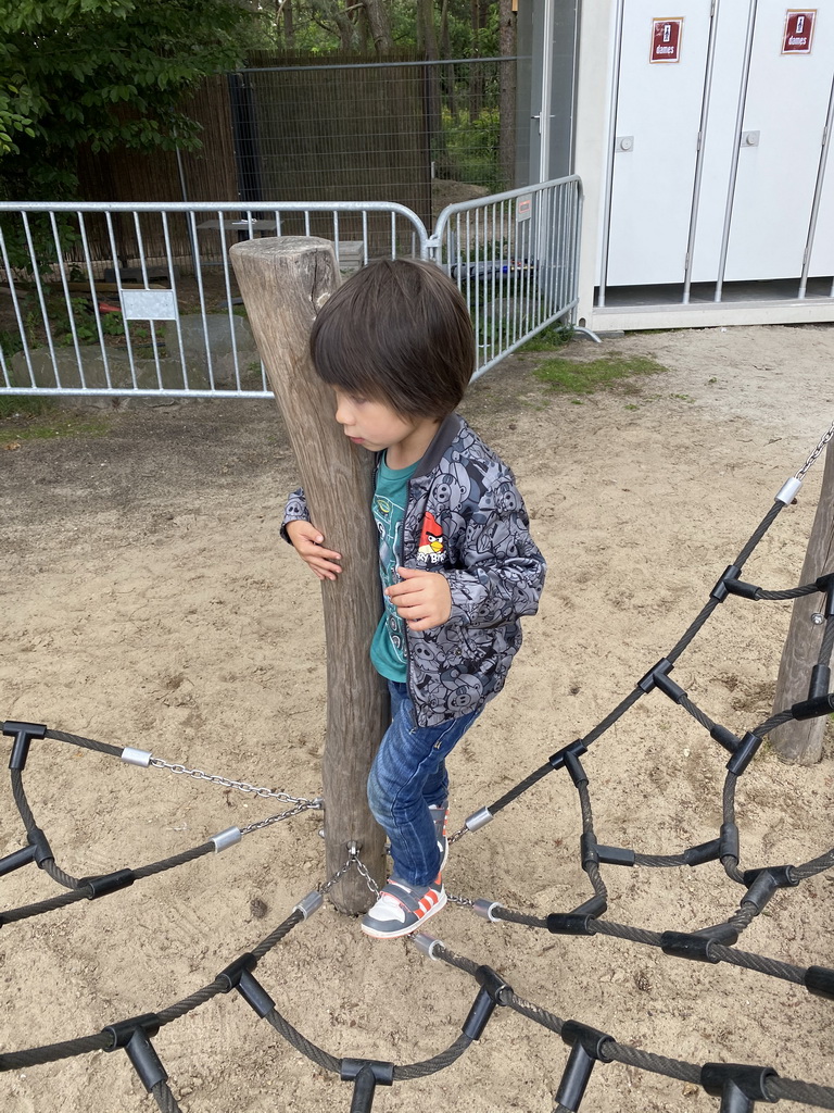 Max at the playground near the Kongo restaurant at the Safaripark Beekse Bergen