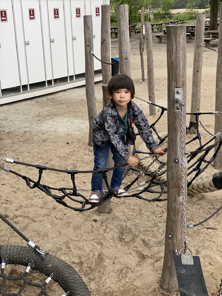 Max at the playground near the Kongo restaurant at the Safaripark Beekse Bergen