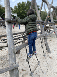 Max at the playground of the Afrikadorp village at the Safaripark Beekse Bergen