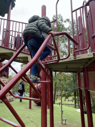 Max at the playground at the Safariplein square at the Safaripark Beekse Bergen