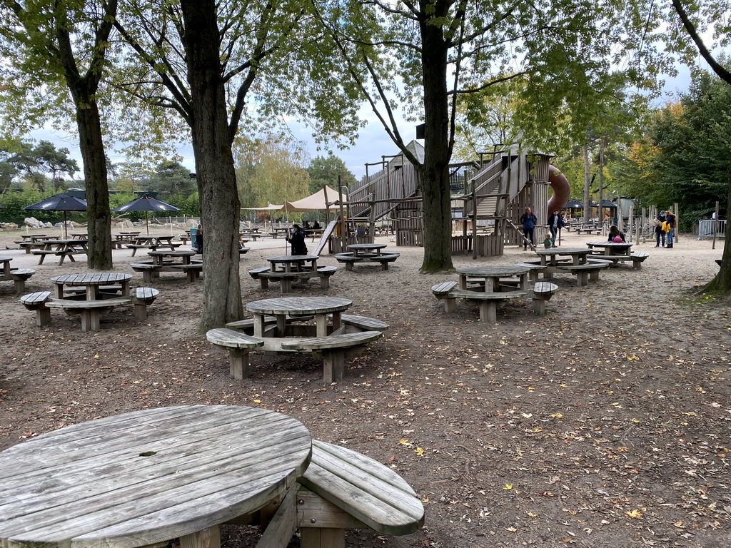The playground at the Kongoplein square at the Safaripark Beekse Bergen