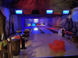 Interior of the bowling alley at the Landal Miggelenberg holiday park