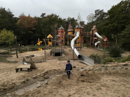 Max at the main playground at the Landal Miggelenberg holiday park