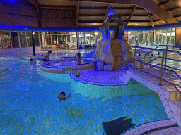 Max at the swimming pool at the Landal Miggelenberg holiday park