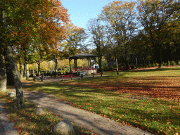 Muziektent kiosk along the Krimweg road, viewed from Tim`s rental bike