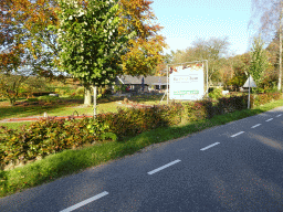 Front of the Proeftuin Hoenderloo restaurant at the Miggelenbergweg road, viewed from Tim`s rental bike