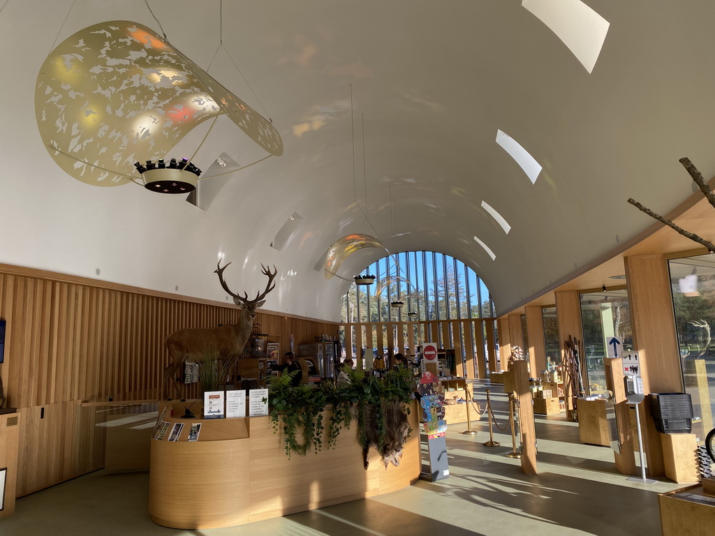 Interior of the souvenir shop at the Park Pavilion