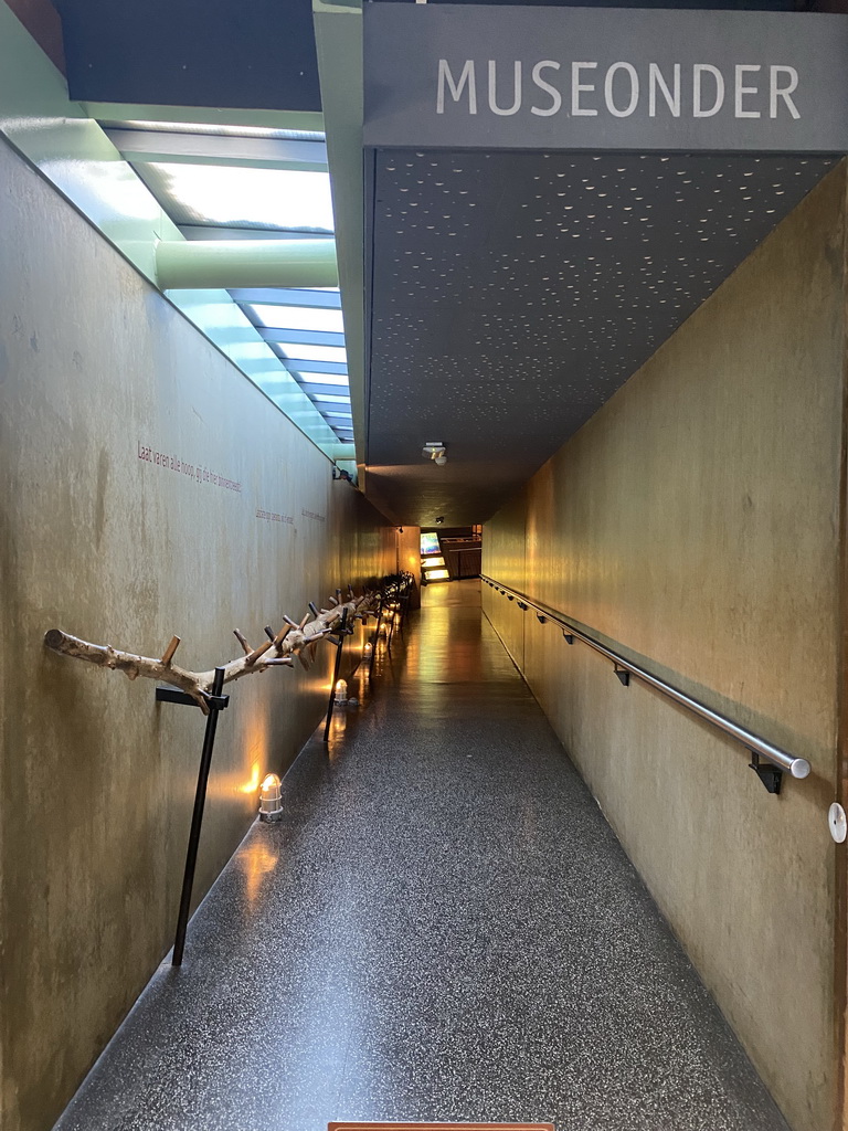 Hallway from the upper floor to the middle and lower floors of the Museonder museum