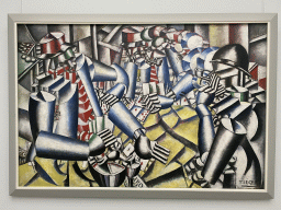 Painting `Soldiers playing cards` by Fernand Léger at Expo 4 at the Kröller-Müller Museum