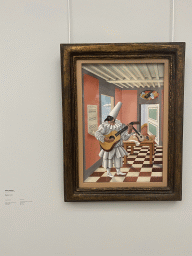 Painting `Pierrot` by Gino Severini at Expo 4 at the Kröller-Müller Museum, with explanation