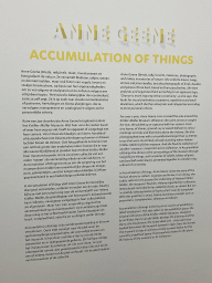 Information on the exhibition `Anne Geene - Accumulation of Things` at Expo 4 at the Kröller-Müller Museum