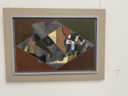 Painting `Guitar and glass` by Georges Braque at Expo 4 at the Kröller-Müller Museum, with explanation