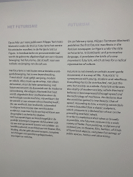 Information on Futurism at Expo 4 at the Kröller-Müller Museum