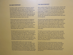 Information on the painting `The potato eaters` by Vincent van Gogh at the Van Gogh Gallery at the Kröller-Müller Museum