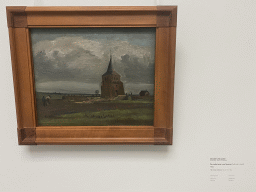 Painting `The old tower at Nuenen` by Vincent van Gogh at the Van Gogh Gallery at the Kröller-Müller Museum, with explanation