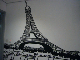 hongkong_1_008 - 174 kb - 1024x768 - Drawing of the Eiffel Tower on a wall at the Graduate House of the Wang Gungwu Theatre of the University of Hong Kong Drawing of the Eiffel Tower on a wall at the Graduate House of the Wang Gungwu Theatre of the University of Hong Kong