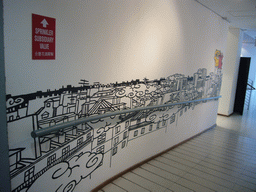 hongkong_1_009 - 211 kb - 1024x768 - Drawing of a city skyline on a wall at the Graduate House of the Wang Gungwu Theatre of the University of Hong Kong Drawing of a city skyline on a wall at the Graduate House of the Wang Gungwu Theatre of the University of Hong Kong
