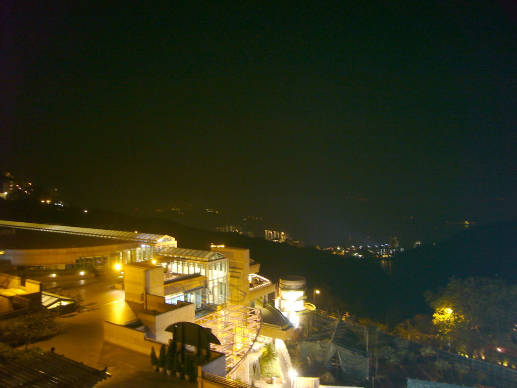 The summit of Victoria Peak, by night