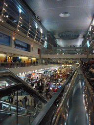 Departure Hall of Dubai International Airport, viewed from the first floor