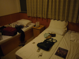 Our room in a hotel in the Kowloon district