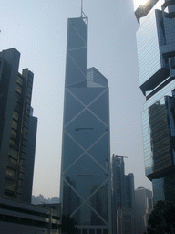 The Bank of China Tower and the Lippo Centre Towers, viewed from the Queensway