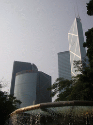 The Bank of China Tower, viewed from Hong Kong Park