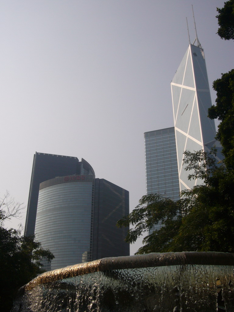 The Bank of China Tower, viewed from Hong Kong Park