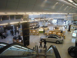 Departure Hall of Doha International Airport, viewed from the first floor