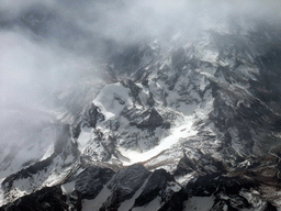 The Himalaya mountain range, viewed from the airplane from Munich