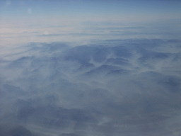 Hills in South China, viewed from the airplane from Munich