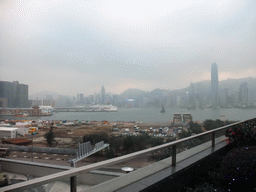 Skyline of Hong Kong, viewed from Union Square at Kowloon