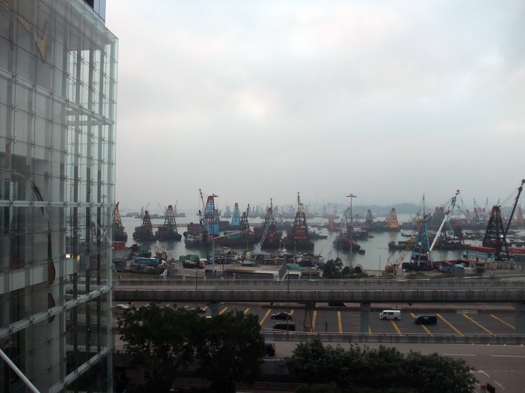 Victoria Harbour, viewed from Union Square at Kowloon