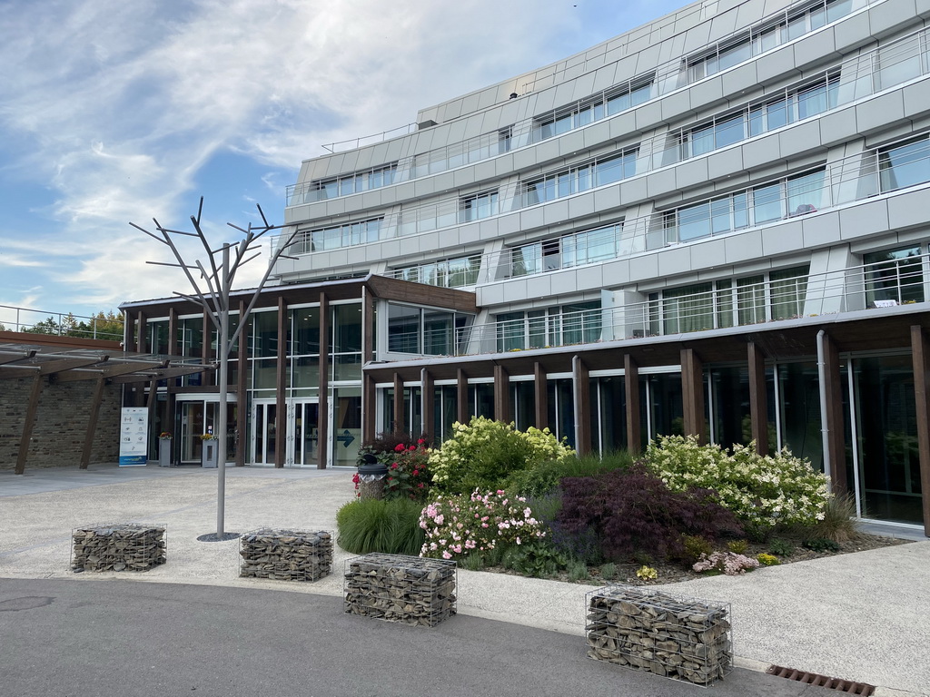 Front of the Vayamundo Houffalize hotel at the Ol Fosse d`Outh street