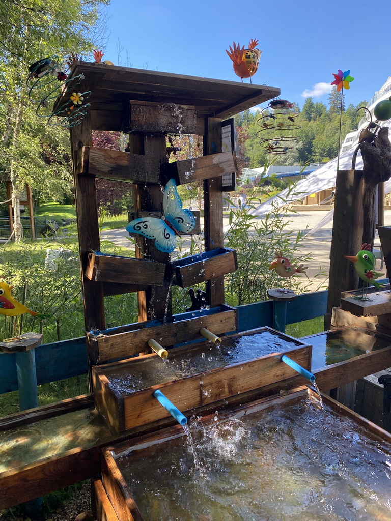 Water playground at the back side of the Vayamundo Houffalize hotel