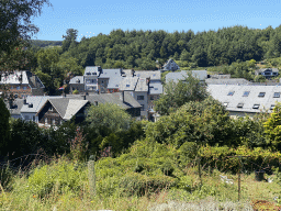 The town center, viewed from the Rue Sainte-Anne street