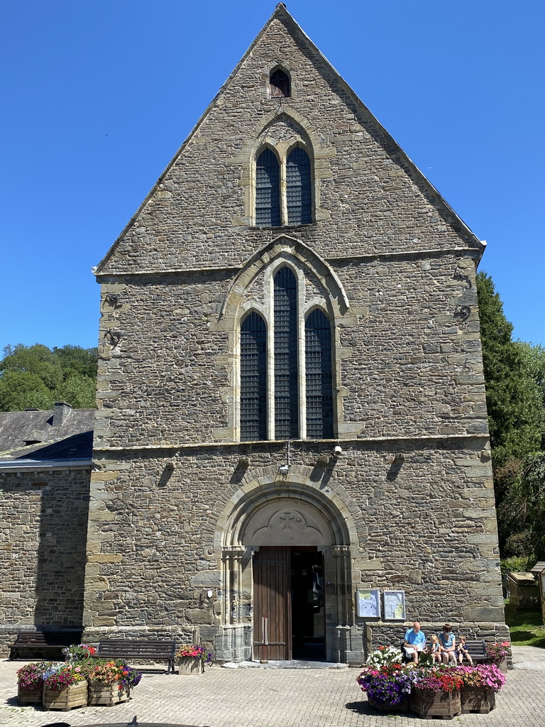 Front of the Église Sainte-Catherine church at the Cour de l`Abbaye court