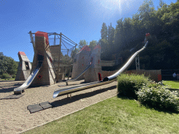 Large slide at the playground of the Houtopia recreation center