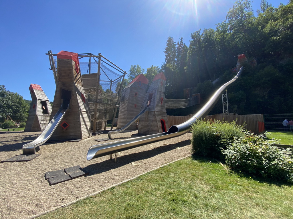 Large slide at the playground of the Houtopia recreation center