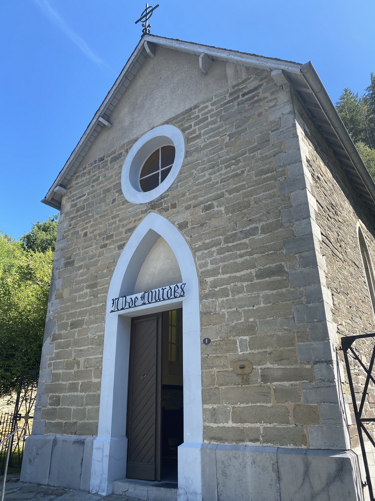 Front of a small church at the Place de la Gare square