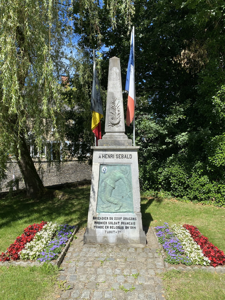 The Monument for Henri Sebald at the Rue Porte-à-l`Eau street