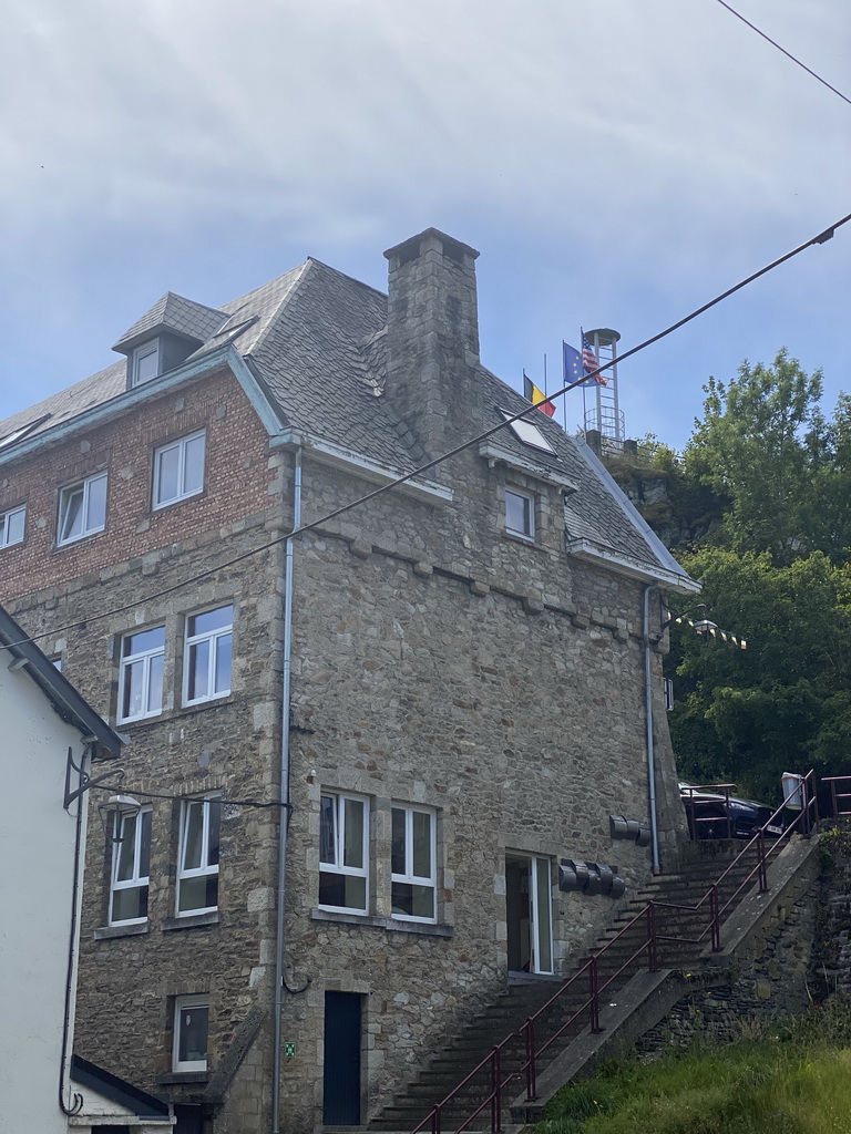 Staircase and viewing point at the southwest side of the town, viewed from the Rue Ville-Basse street