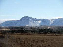 Mountains west of Hveragerthi, viewed from a parking place alongside the Suðurlandsvegur road