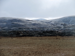 Mountains west of Hveragerthi, viewed from a parking place alongside the Suðurlandsvegur road